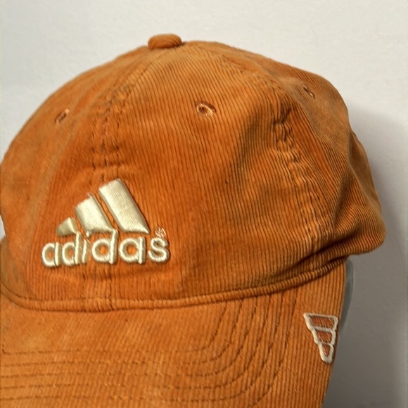 Vintage Adidas Corduroy Hat Orange Cap - Picture 2 of 5